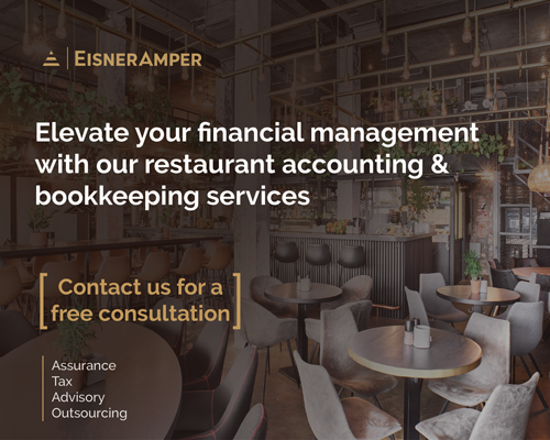 Elevate your financial management with EisnerAmper's restaurant accounting and bookkeeping services.