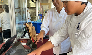 ProStart student working a Toast POS system