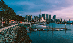 San Diego, Marina During Golden Hour