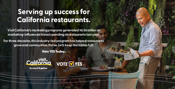 Serving up success for California restaurants. Vote YES Today!