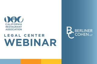 Register for the upcoming Legal Center webinar with Berliner Cohen