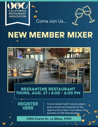 New Member Mixer - The Brigantine 8.27.26